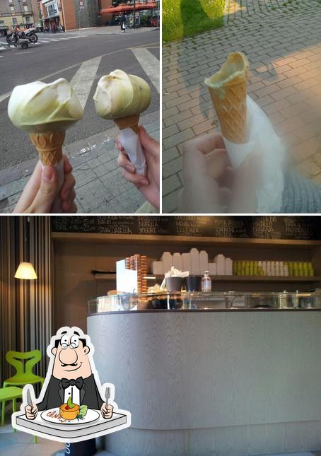 La foto della cibo e interni di Gelateria Artigiana Dolcecrema