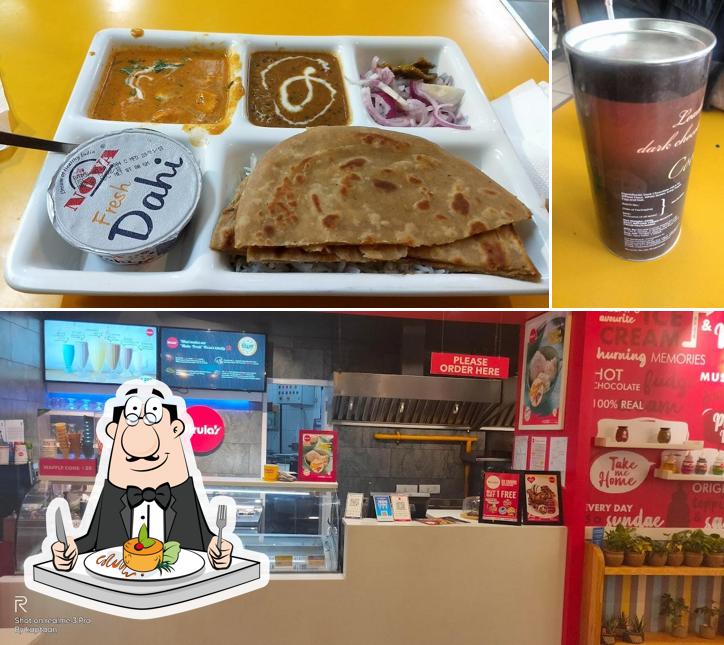 The restaurant's food and beer