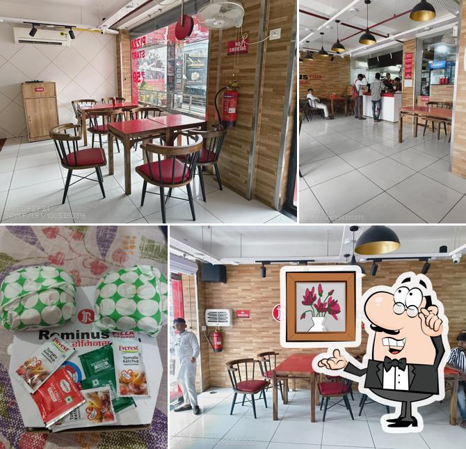 The interior of Rominus Pizza and Burger