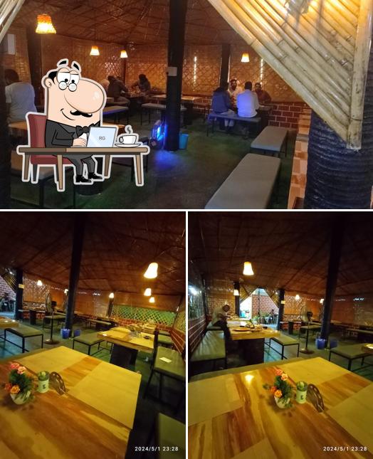 The interior of vintage village family restaurant
