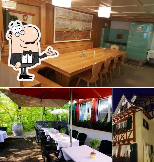 Gli interni di Restaurant zur Rose