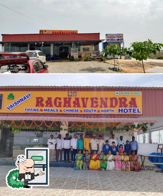 Enjoy the view at the outside area of Vaishnavi Raghavendra hotel