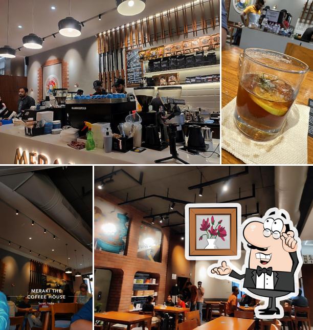 Take a seat at one of the tables at Meraki The Coffee House