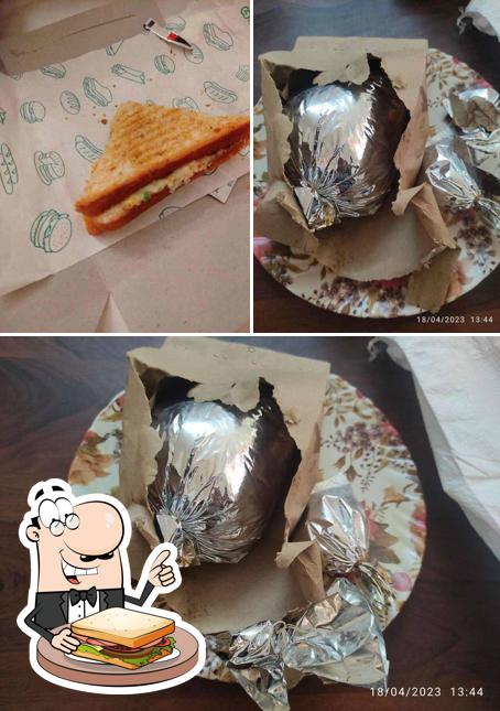 Grilled cheese sandwich at Arabian Zaika