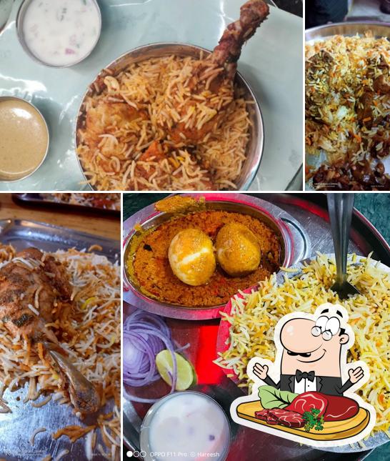 Get meat meals at Hsp biriyani house