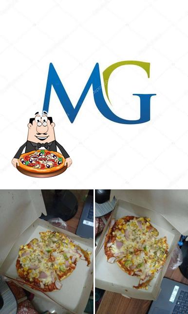 Get pizza at MG Snacks