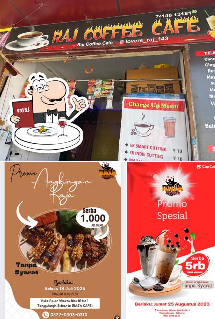 This is the photo displaying food and beverage at Raj coffee cafe