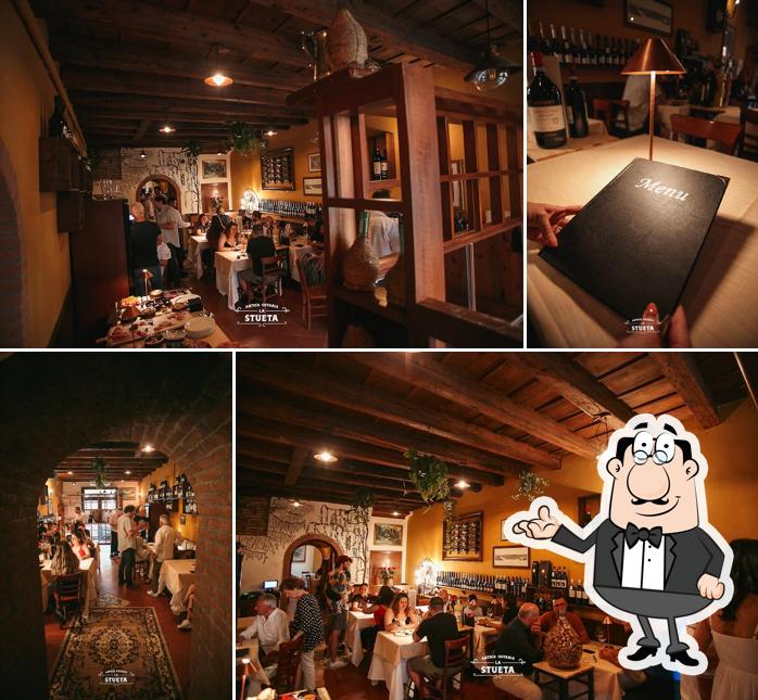 Gli interni di Ristorante “Antica Ostaria la Stueta”