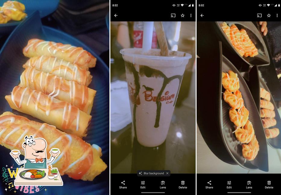 Meals at Belgium Cafe