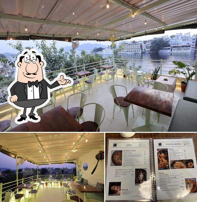 The restaurant's interior and beverage