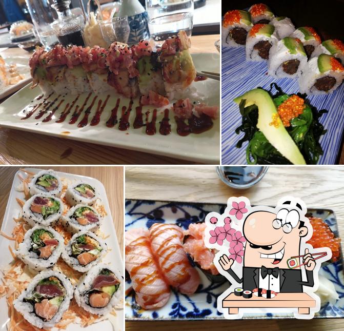 Scegli le diverse opzioni di sushi