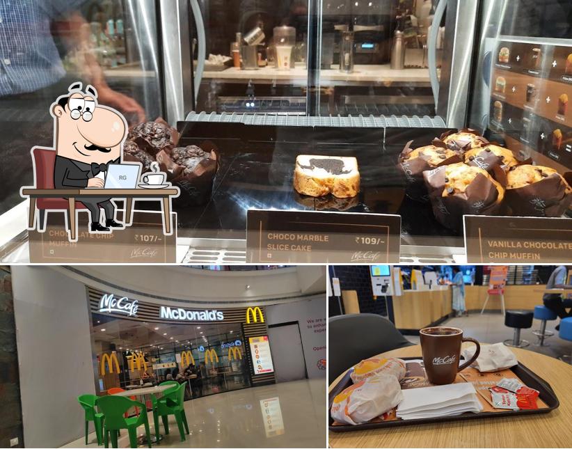 The interior of McDonald's