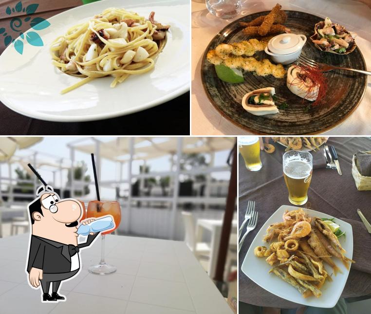 Questa è la immagine che raffigura la bevanda e cibo di Stabilimento balneare - Ristorante, Copacabana Beach Club