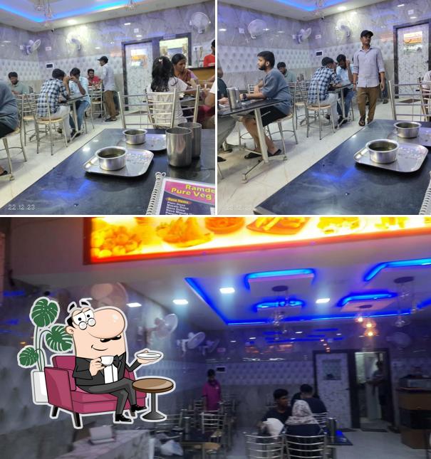 The interior of Ramdev Hotel & Restaurant