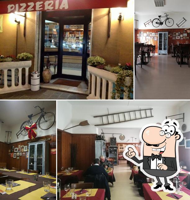 Gli interni di Osteria Nonno Fiore