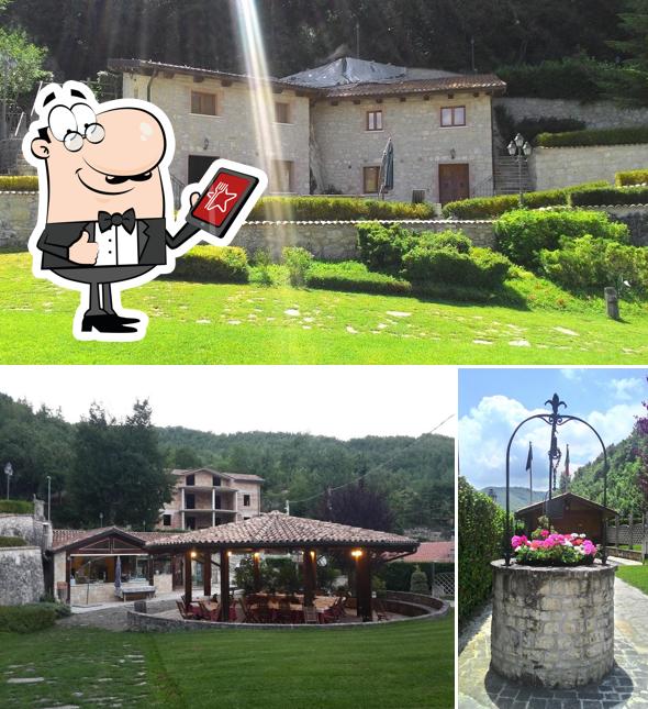 Gli esterni di Villaggio Ristoro La Cascata