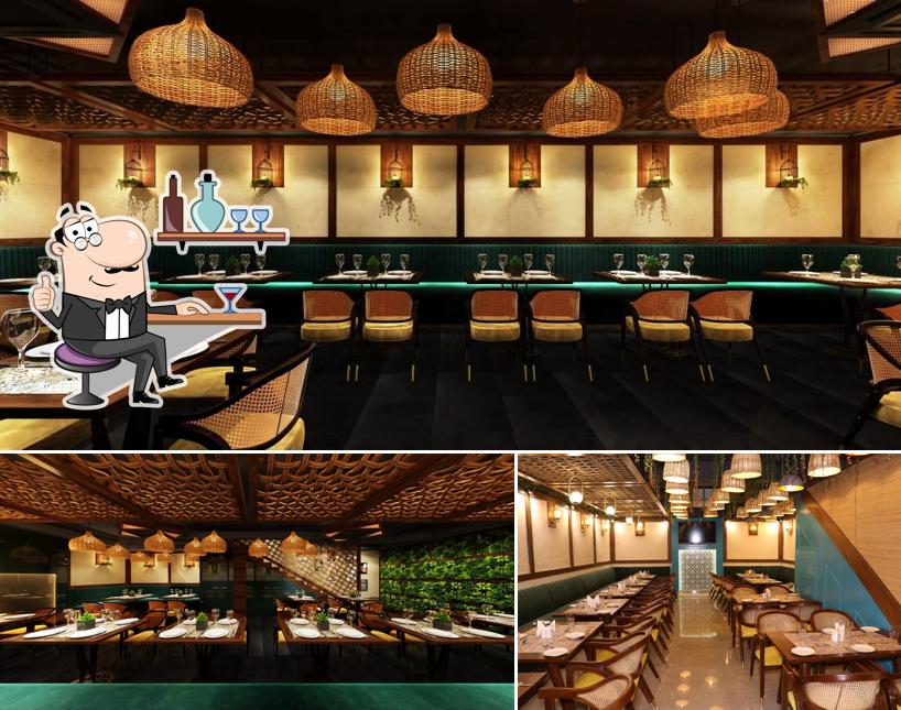 The interior of Sohbat Indian Restaurant