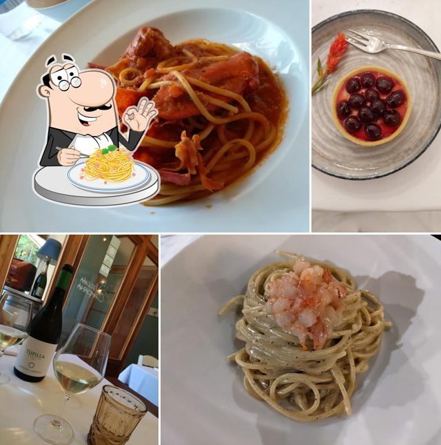 Spaghetti alla carbonara al La Vecchia Campana