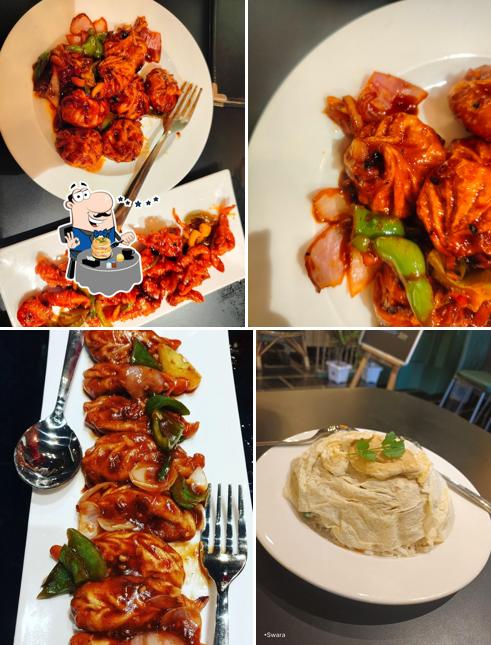 Food at Pebbles Restaurant