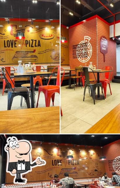 The interior of Pizza Hut Karve Road, Pune