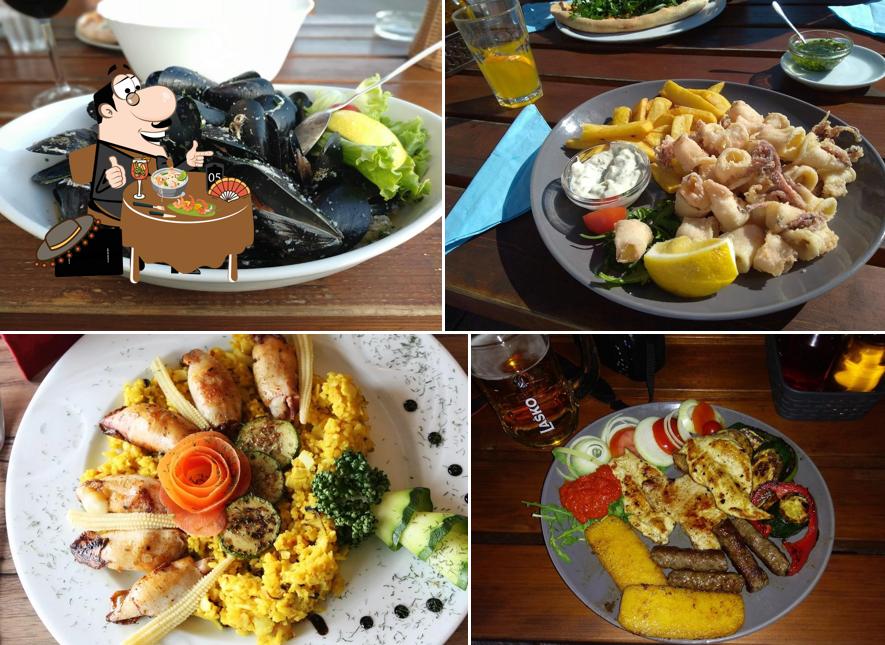 Platti al Pizzeria Burin Piran