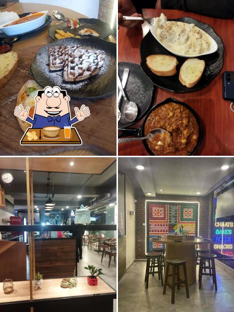 This is the picture depicting food and interior at LUDO
