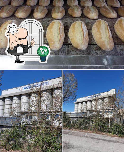 Dai un’occhiata alla foto che mostra la esterno e cibo di Panificio Stacchiotti