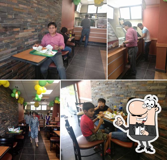 The interior of Subway Karkardooma Har Govind Enclave Delhi
