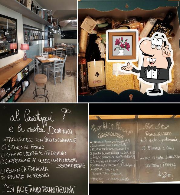 Questa è la foto che raffigura la interni e lavagna di al Cavatappi