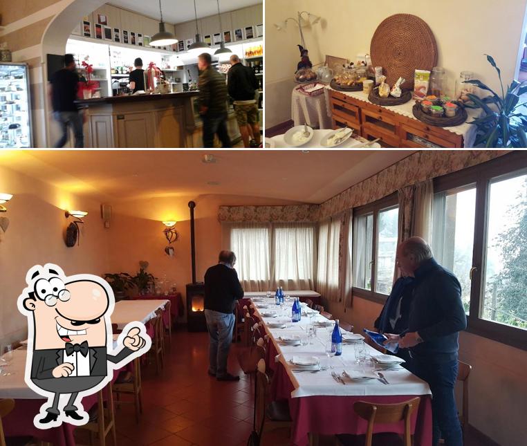 La foto della interni e cibo di Albergo Ristorante Belvedere