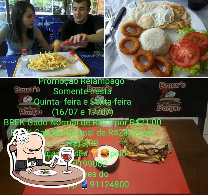 Platos en Bruxa´s Burger