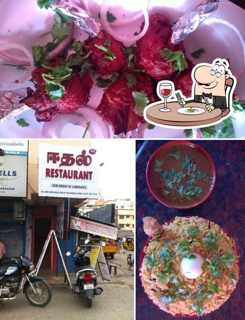 The restaurant's food and exterior