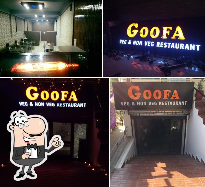 The restaurant's exterior and interior