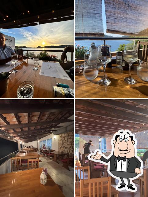 Gli interni di Konoba Pece