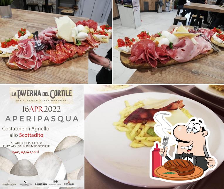 Prova i piatti di carne a La Taverna del Cortile
