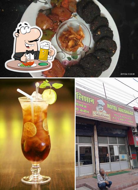 You can get a glass of light or dark beer