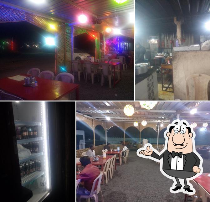 The interior of Chandni Nonveg Dhaba