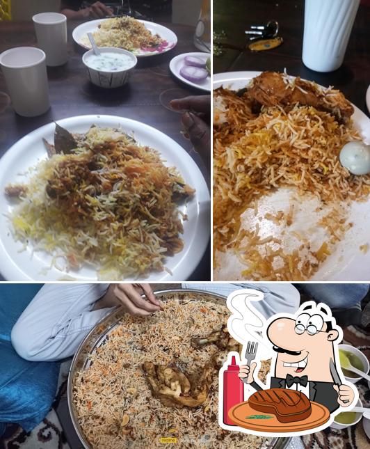Order meat dishes at HOT POT గ్రామం