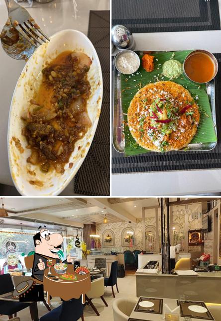 Among different things one can find food and interior at The Vikram's Kitchen