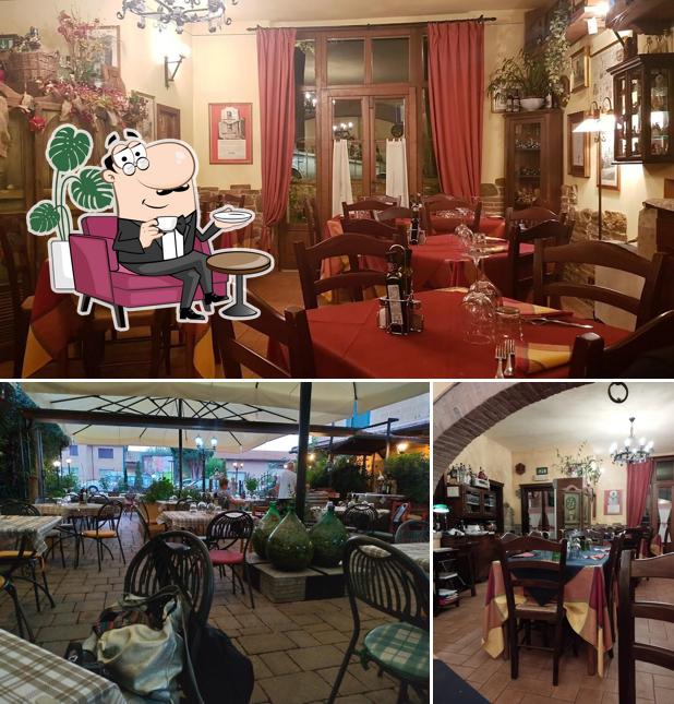 Gli interni di Trattoria La Chiocciola
