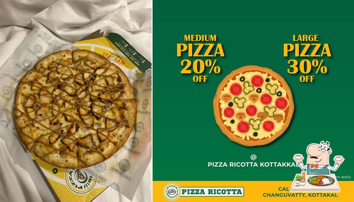 Food at Pizza ricotta