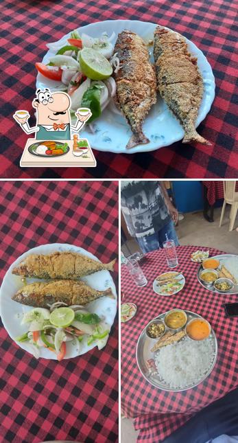 This is the picture displaying food and interior at edwin bar