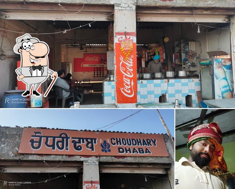 The exterior of Choudhari Dhaba