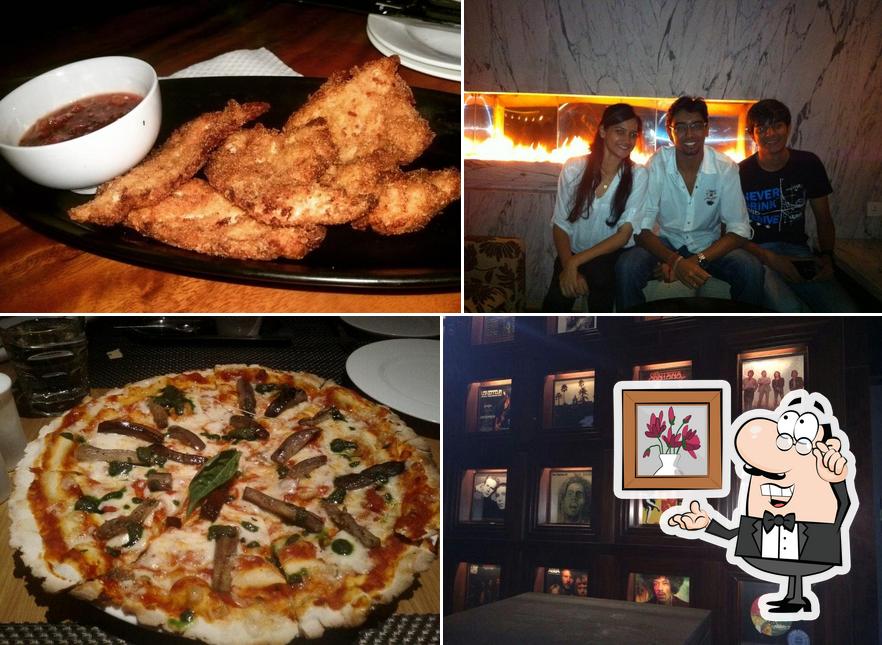 Take a look at the photo depicting interior and food at Oakwood Lounge