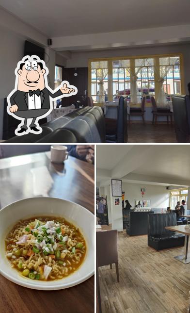 Among various things one can find interior and beverage at Peace Cafe
