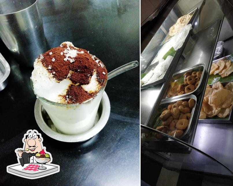 Hotel New Chamundeswari Bhavan offers a selection of desserts