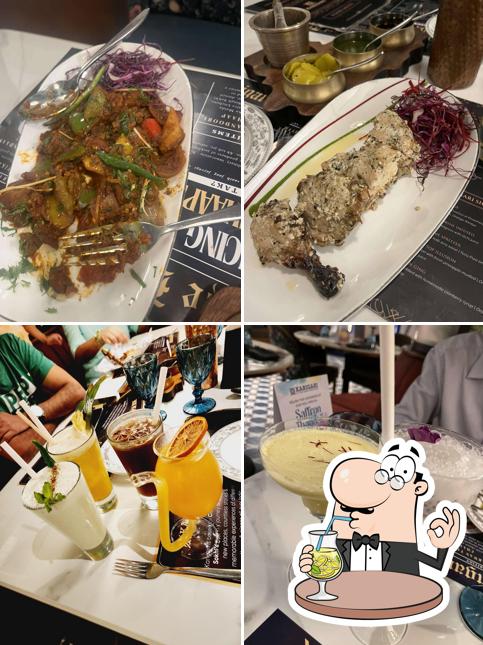 Take a look at the picture displaying drink and food at Karigari Karkardooma