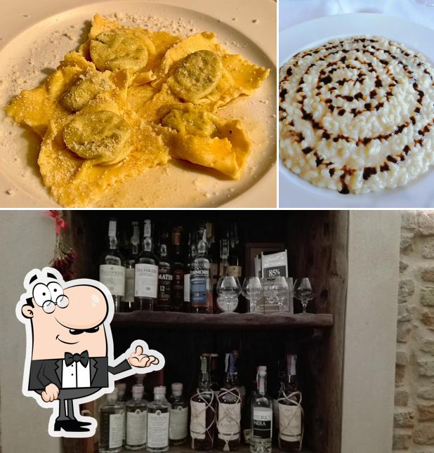 Gli interni di Osteria Al Cavaliere