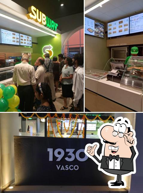 The interior of Subway