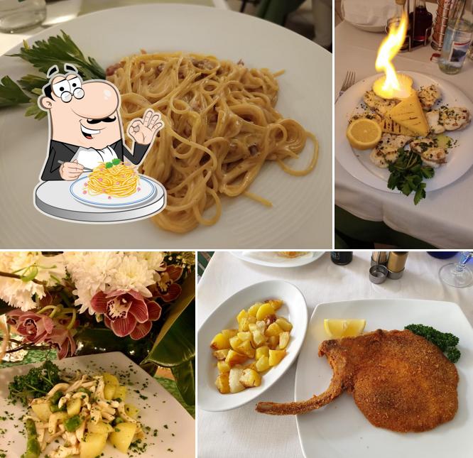 Spaghetti alla carbonara al Trattoria Vittoria